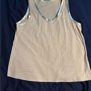 Women's Tan Sleeveless Top